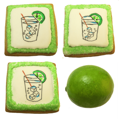 gin and tonic cookies