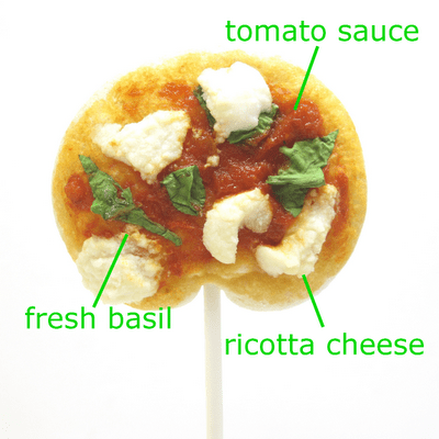 pizza pops-- pizza on a stick 