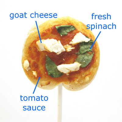 pizza pops-- pizza on a stick 