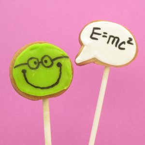 speech bubble happy face cookie pops