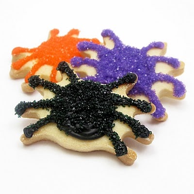 spider cookies for Halloween 
