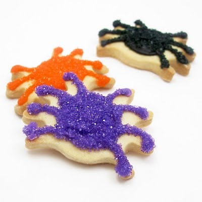 spider cookies for Halloween 