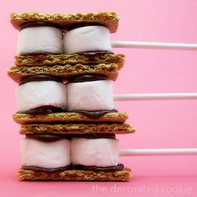 s'mores on a stick