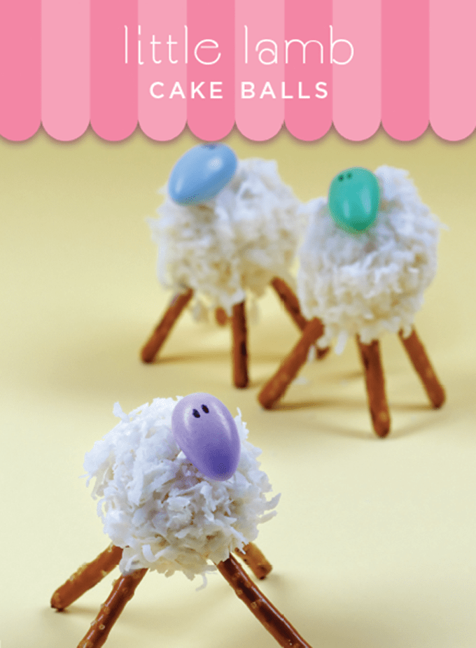 how to make adorable little lamb cake pops for Easter -- fun food for Easter from my cookbook, Sugarlicious