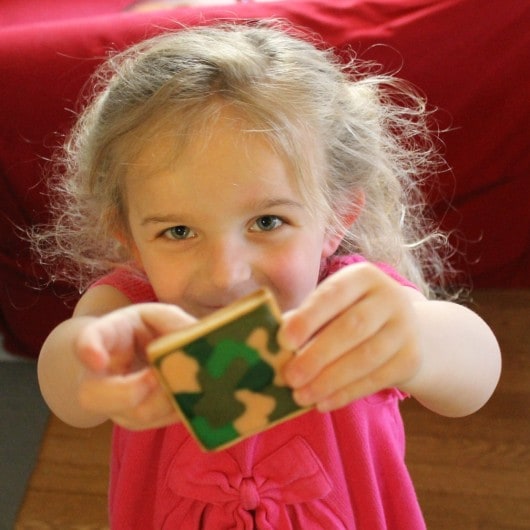 camo cookies - camouflage print on decorated cookies 