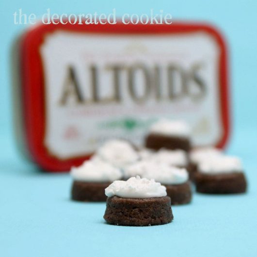 mint chocolate Altoids® cookies... with Wrigley candy