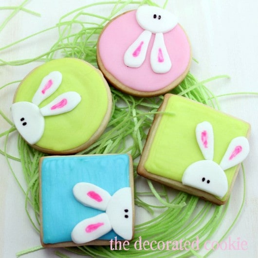 peeking bunny cookies for Easter 