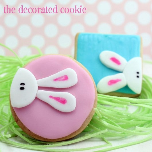 peeking bunny cookies for Easter 