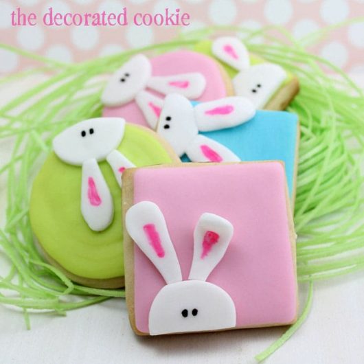 peeking bunny cookies for Easter 