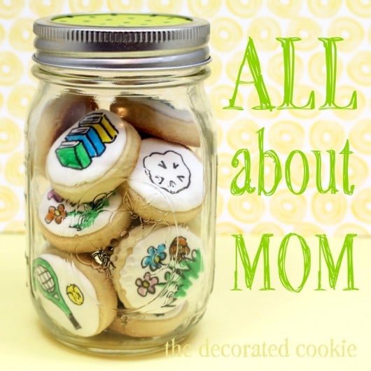 all about mom Mother's Day cookies in a jar 