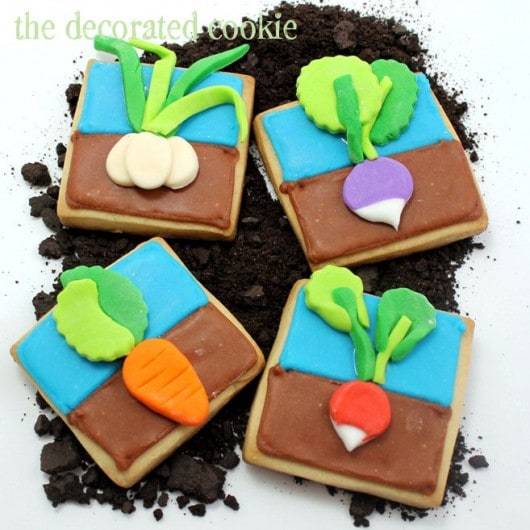 vegetable garden cookies