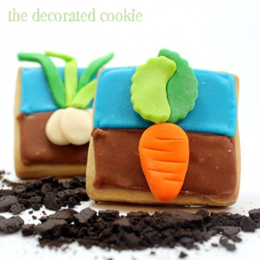 vegetable garden cookies