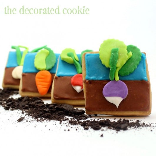 vegetable garden cookies