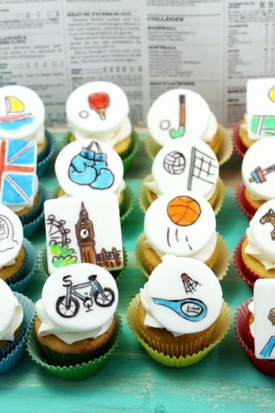 Olympics mini cupcakes