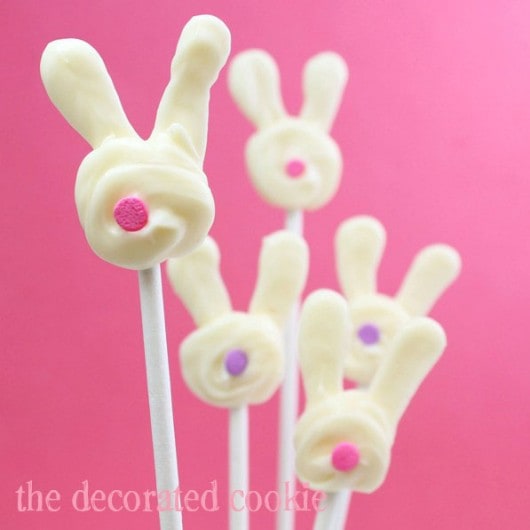 quick and easy chocolate bunny pops for easter 
