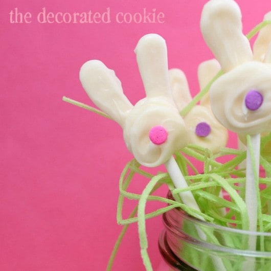 quick and easy chocolate bunny pops for easter 