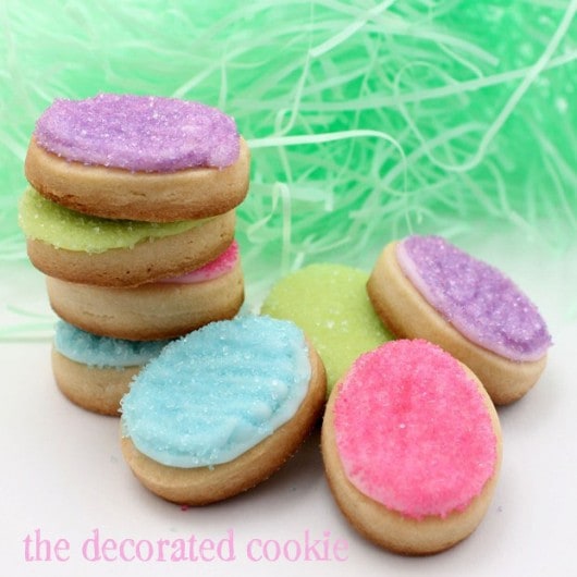 mini Easter egg cookies 