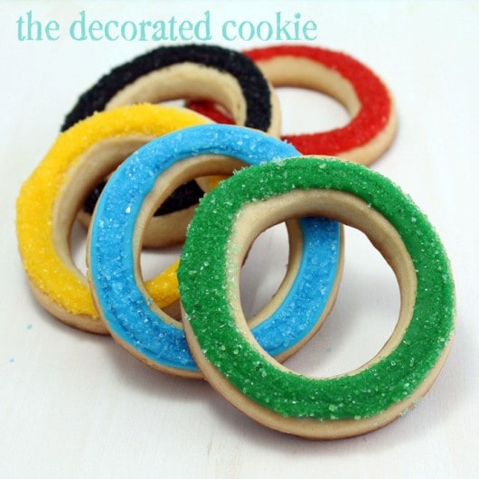 Olympics cookies for Bird's Party Magazine 