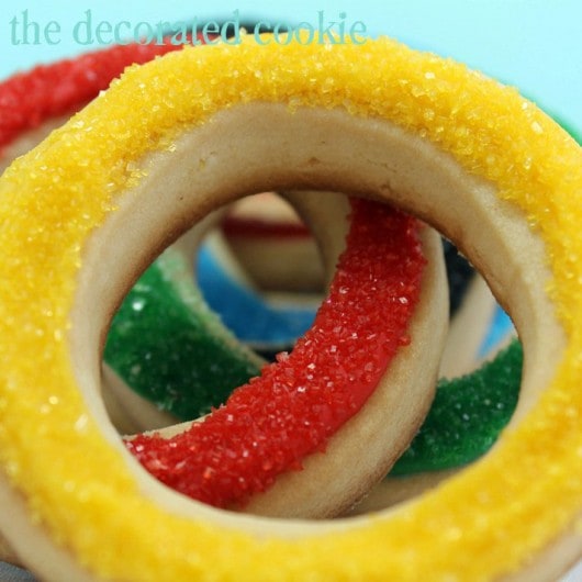 Olympics cookies for Bird's Party Magazine 