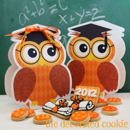 free printable graduation owl gift bags 