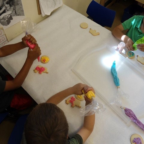 cookie decorating with kids