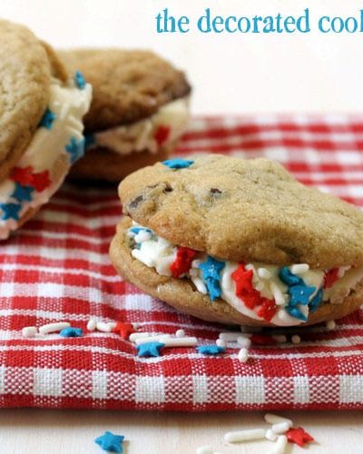 4th of July ice cream sandwiches