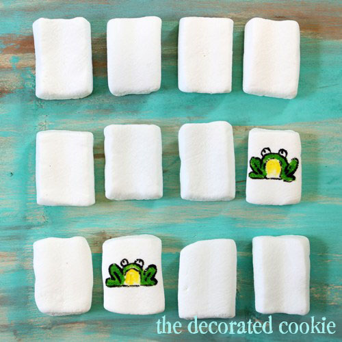 marshmallow playing cards and memory game