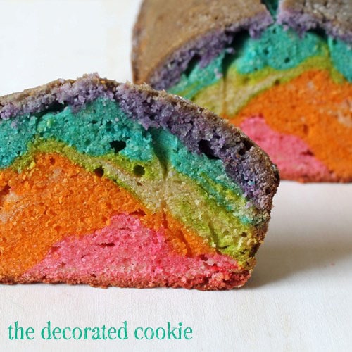 rainbow pound cake