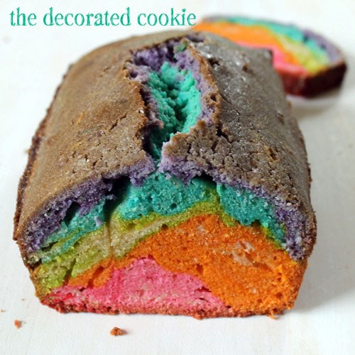 rainbow pound cake