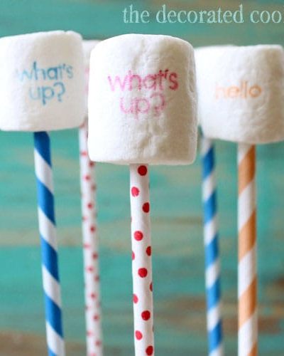 stamped marshmallows