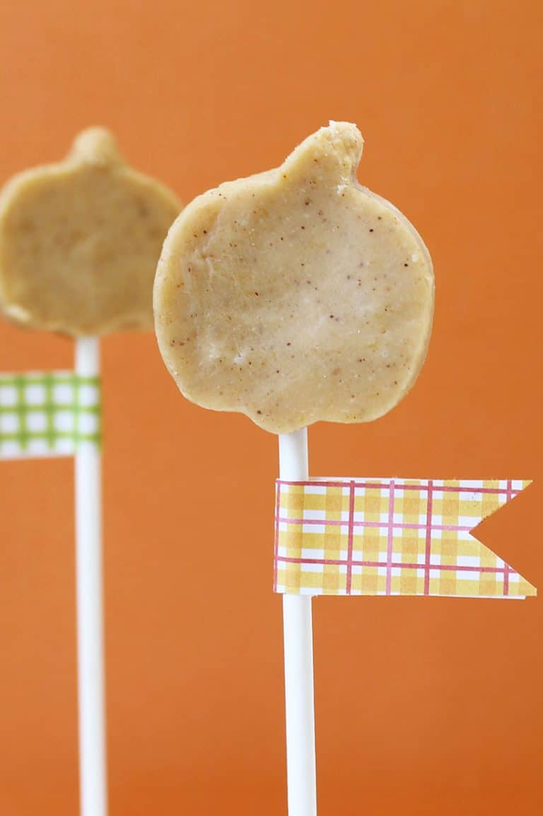 PUMPKIN FUDGE on a stick and more pumpkin cookie cutter ideas