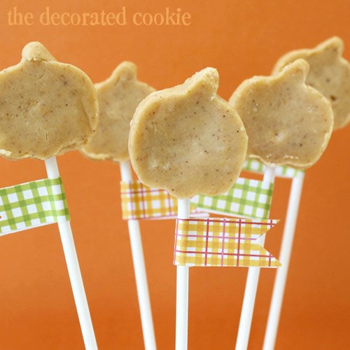 pumpkin fudge on a stick