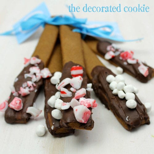 gingberbread cookie sticks - gingerbread stir sticks 