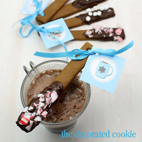 gingberbread cookie sticks - gingerbread stir sticks 