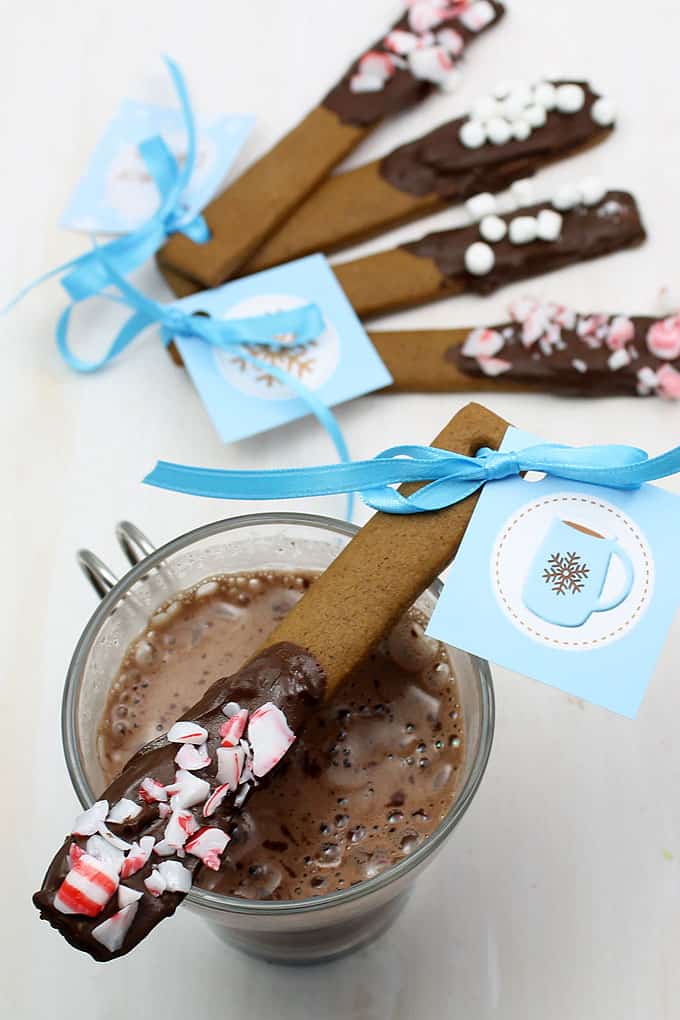 Gingerbread Men Hot Chocolate Stirrers