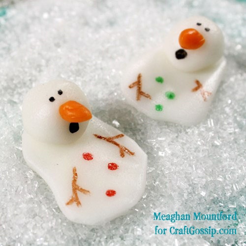 melting snowmen candy made out of Airheads 