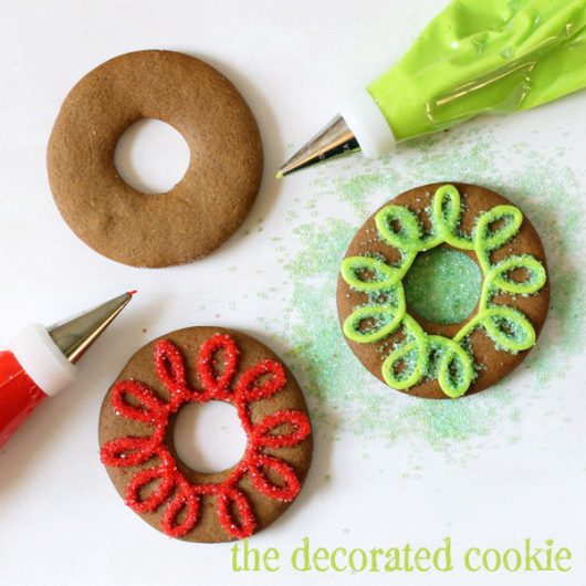 gingerbread cookie rings for christmas 