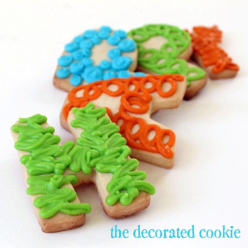 happy birthday letter cookies