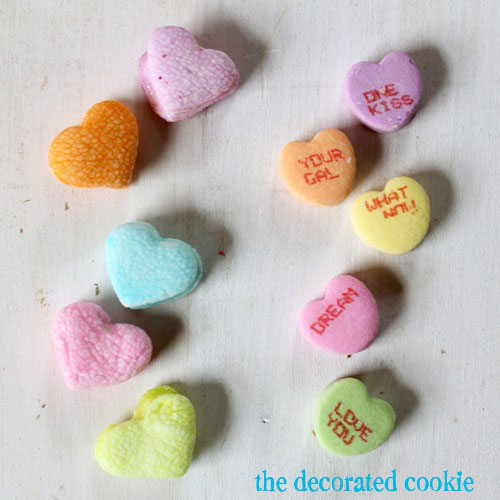 dip-dyed marshmallow hearts for Valentine's Day 