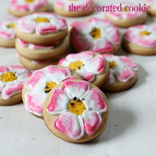 painted get well cookies: Eglantine Roses to heal a wound