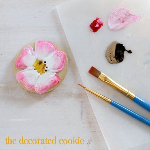 painted get well cookies: Eglantine Roses to heal a wound