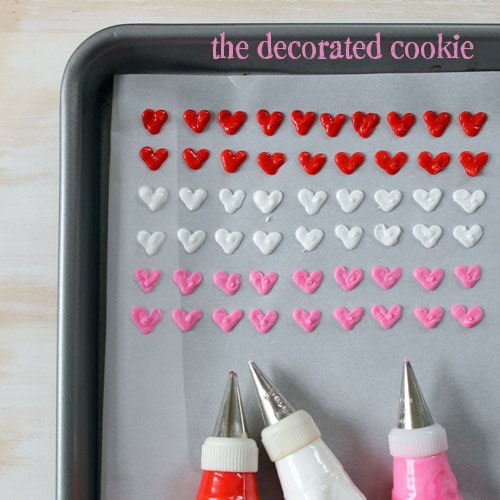 homemade heart sprinkles for Valentine's Day 