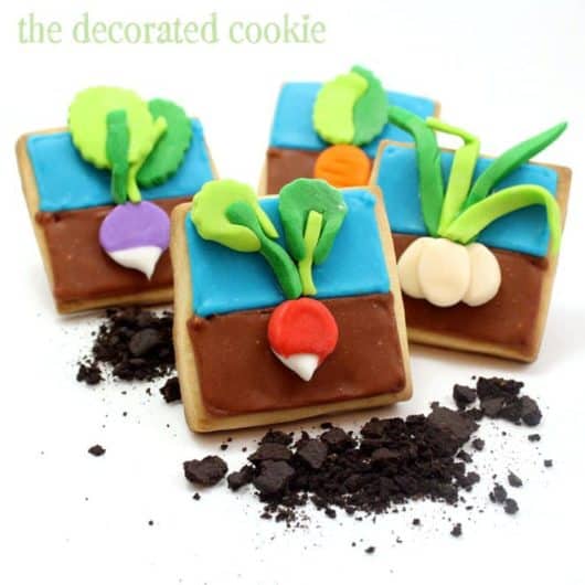 vegetable garden cookies