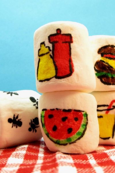 bbq marshmallows food art - the decorated cookie