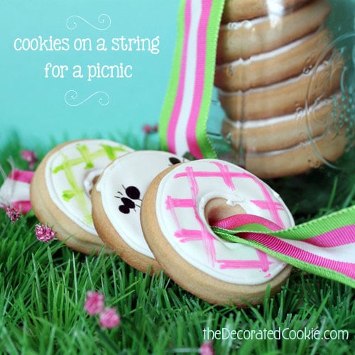 picnic decorated cookies 