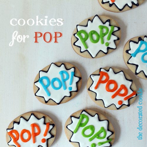 POP cookies for 4th of July or Father's Day 