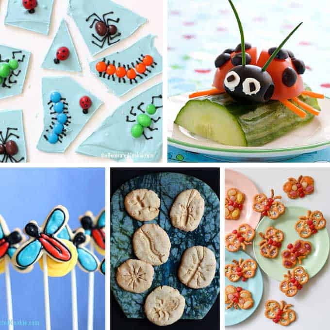 bug party food collage