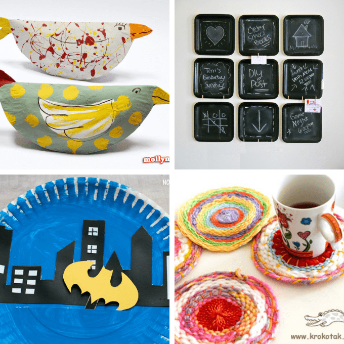 11 Crafts with paper plates and cups for kids - DIY ART PINS