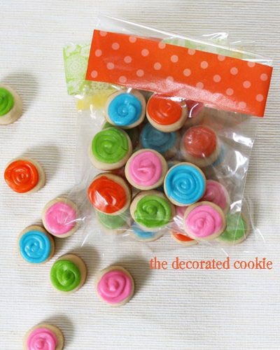 cookie snack packs - tiny decorated cookies with packaging