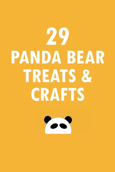 panda bear marshmallows and a roundup of panda bear treats and crafts